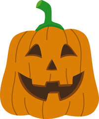 flat design Halloween pumpkin
