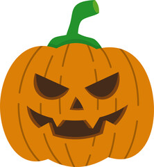 flat design Halloween pumpkin