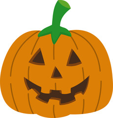 flat design Halloween pumpkin