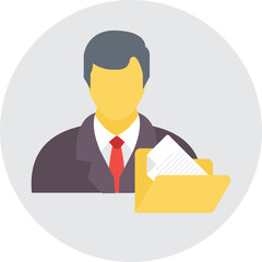 Businessman Avatar Vector Icon