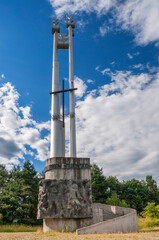 Monument in honor of those murdered in the Valley of Death. Bydgoszcz, Kuyavian-Pomeranian Voivodeship, Poland.
