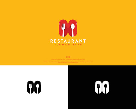 Restaurant logo design template