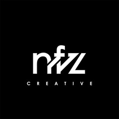 NFZ Letter Initial Logo Design Template Vector Illustration