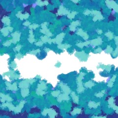 Abstract illustration of water wave background in the ocean. background blur template or wallpaper, children's handmade painting