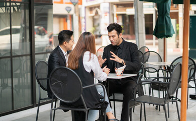 Business team work colleagues business women team work colleagues young team work cooperation action communication with adults business career meeting
