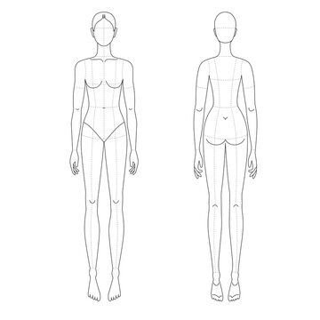 body template for designing clothes