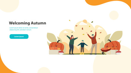 Fototapeta premium Welcoming Autumn