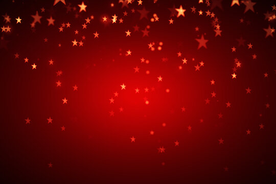 Digitally generated red abstract with lots of stars background. Defocused velvet look to use in gift, christmas, movies, valentine's day kind of concepts.