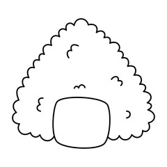Onigiri japanese food icon