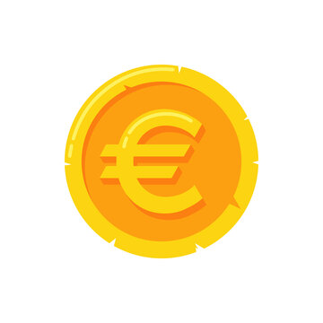 illustration of a euro coins. business or financial illustration vector graphic asset