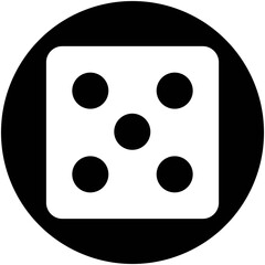 Dice Isolated Vector icon which can easily modify or edit

