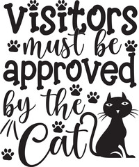 visitors must be approved by the cat svg