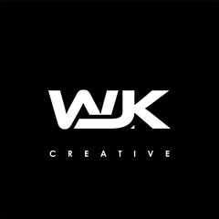 WJK Letter Initial Logo Design Template Vector Illustration