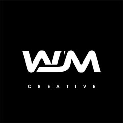 WJM Letter Initial Logo Design Template Vector Illustration