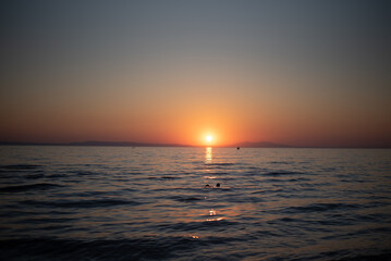 Obraz premium sunset over the sea