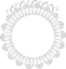 Obraz premium mandala background coloring pages