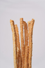 Italian grissini, salted bread sticks