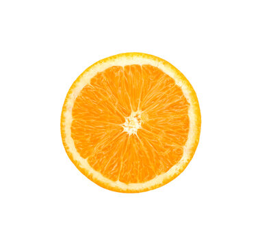 slice of orange isolated for design