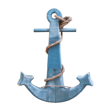 Vintage anchor isolated for design