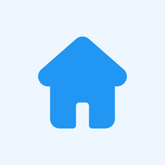 Home icon in flat style about user interface, use for website mobile app presentation