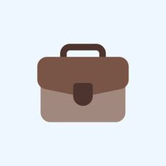 Briefcase icon in flat style about user interface, use for website mobile app presentation
