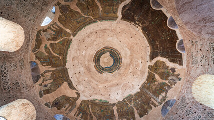 Roof of pagoda church in Thessaloniki Greece