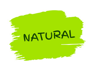 Green natural bio labels