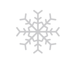 Snowflake icon. Frozen snow. Snow flake.