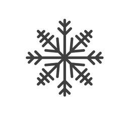 Snowflake icon. Frozen snow. Snow flake.