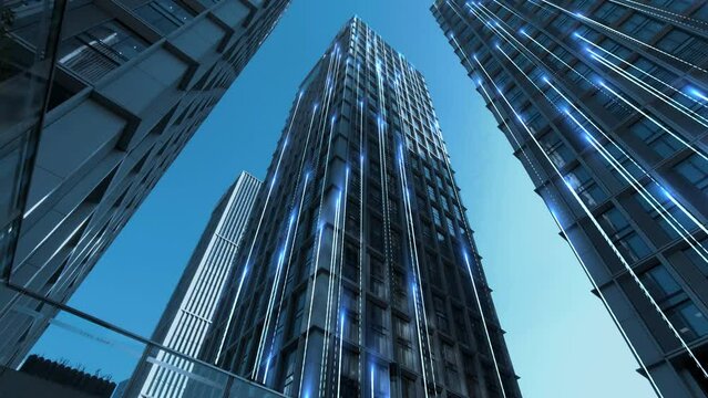 Smart city and communication network concept