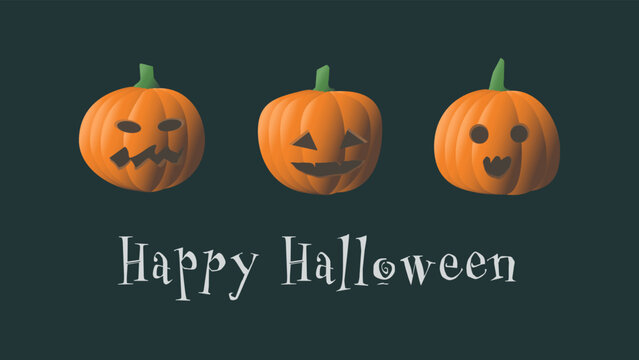 happy halloween pumpkin decoration
