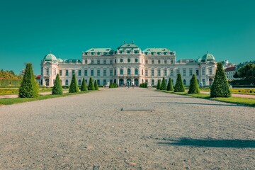 Front view of the Upper Belvedere - obrazy, fototapety, plakaty