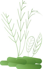 Natural flower leave plant herbal decoration background backdrop website cover page pattern graphic design illustration png