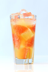 Cold grapefruit juice