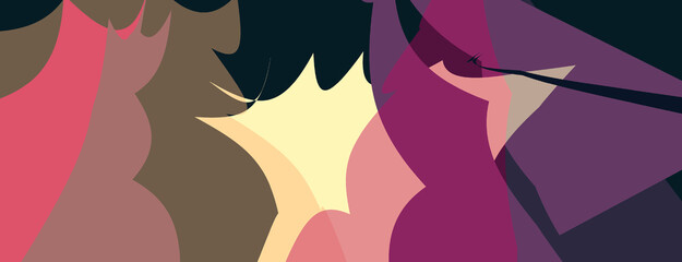 Pink purple geometric shape vector background