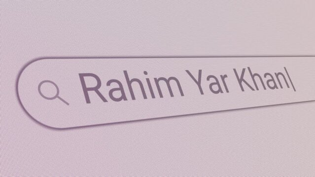 Search Bar Rahim Yar Khan 
Close Up Single Line Typing Text Box Layout Web Database Browser Engine Concept