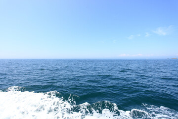 西伊豆の青空と海