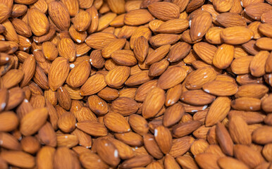 close up of almonds