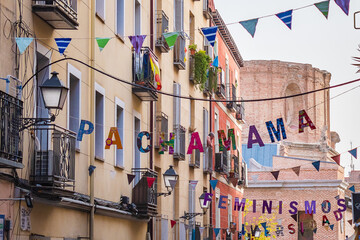 Cityscape of Lavapies (Madrid, Spain)
