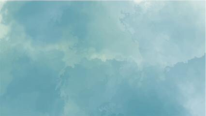 Blue watercolor background for your design, watercolor background concept, vector.