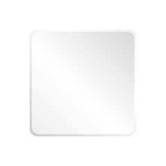 simple 3D geometric white shape board or frame with the square can be put text or product on frame