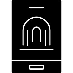 Mobile Fingerprint Icon