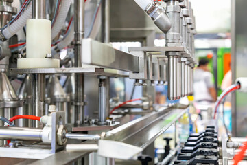 Metal stainless steel nozzle for liquid filling or discharge component machine of process manufacturing food and beverage in industrial