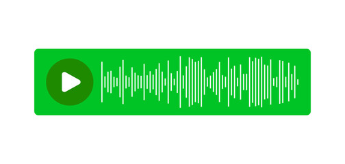Paused and playing audio message
