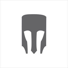 Spartan warrior helmet logo icon