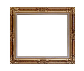 Vintage picture frame isolated for object.