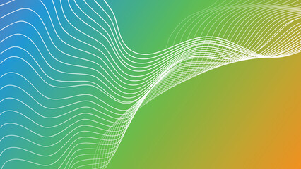 Abstract  geometric wavy tech technology fluid twisted lines gradient background