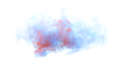 Colorful smoke, powder. PNG alpha channel