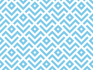 Abstract geometric pattern. A seamless vector background. White and blue ornament. Graphic modern pattern. Simple lattice graphic design