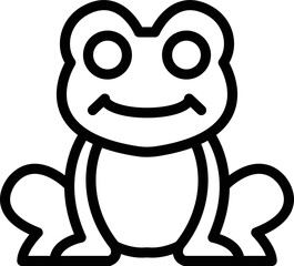 Frog Vector Icon Design Illustration